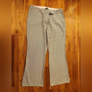 Liz Claiborne Sloane Dark Navy Seersucker Trousers Women's Size 16